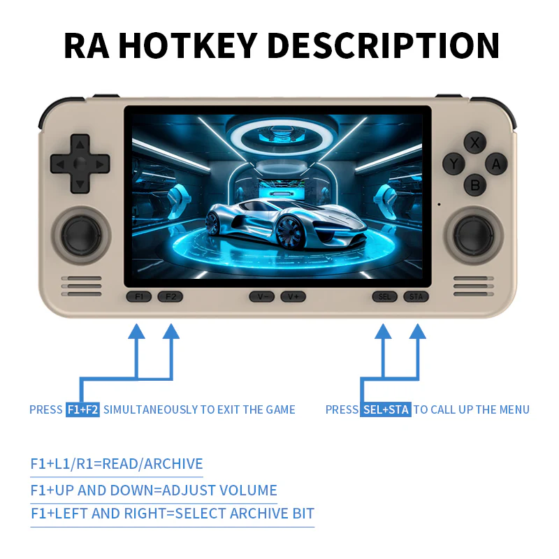 Powkiddy RGB10MAX3 Pro Pocket Handheld Game Console - Image 6