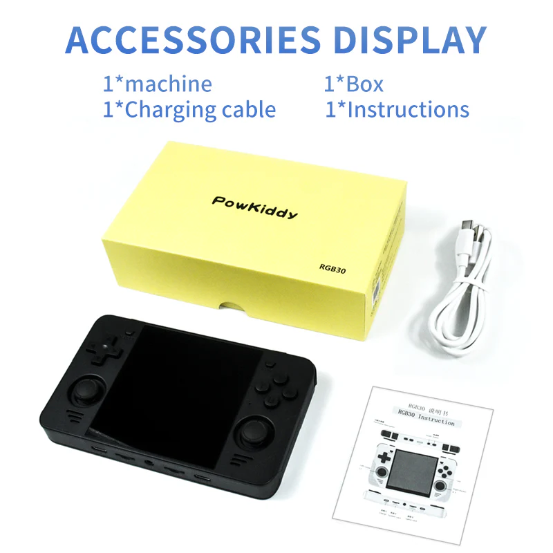 POWKIDDY RGB30 RK3566 Handheld Game Console Built-in WIFI - Image 9